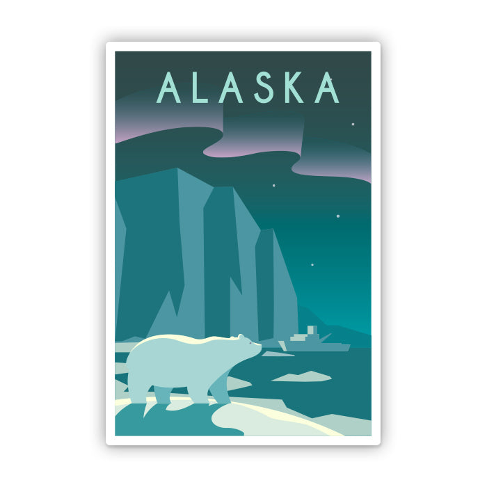 Alaska Travel Sticker