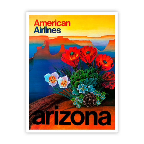 Arizona Travel Poster Advertising Sticker