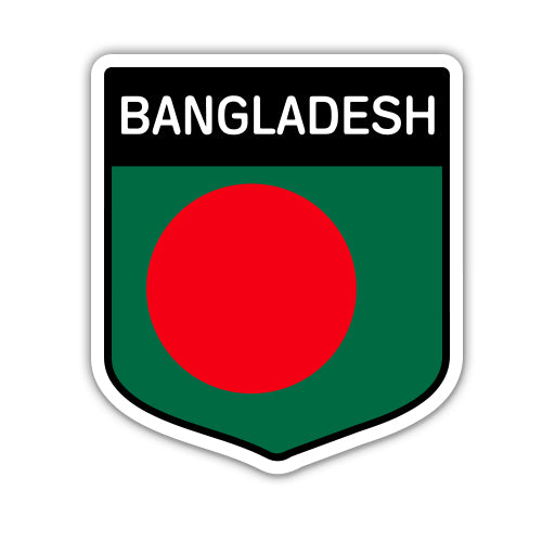 Bangladesh Flag Shield Sticker