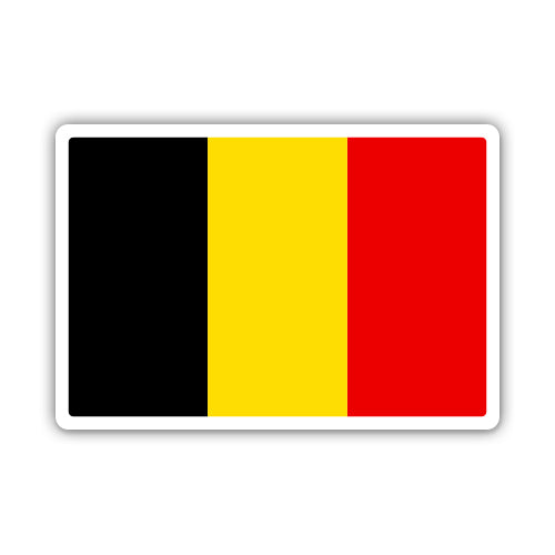 Belgium Flag Sticker