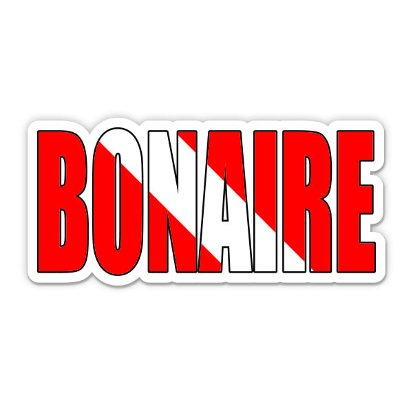 Bonaire Scuba Diving Dive Flag Sticker