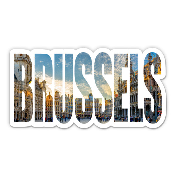 Brussels Belgium Sticker