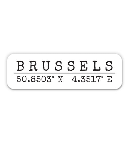 Brussels Belgium Sticker
