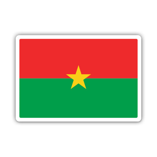 Burkina Faso Flag Sticker