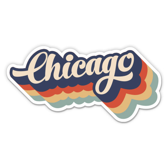 Chicago Retro Sticker
