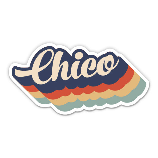 Chico California Retro Sticker