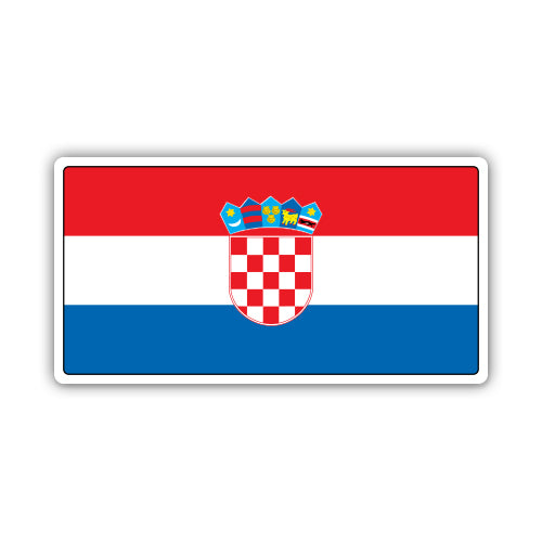 Croatia Flag Croatian Sticker