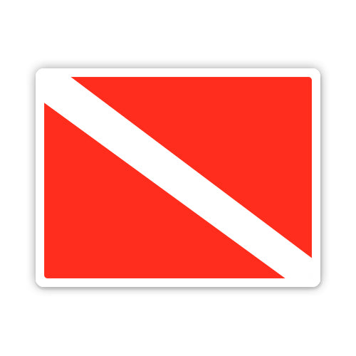 Scuba Flag Scuba Diving Diver Sticker