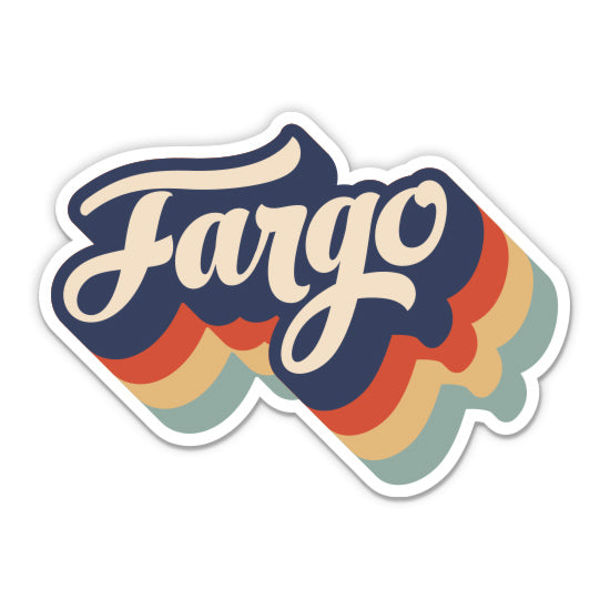 Fargo North Dakota Retro Sticker