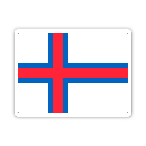 Faroe Islands Flag Sticker