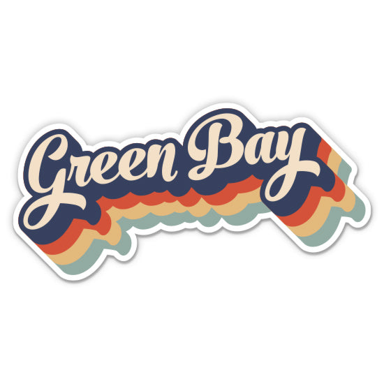 Green Bay Wisconsin Retro Sticker