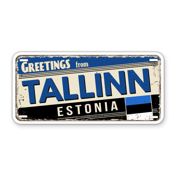 Greeting from Tallinn Estonia Sticker