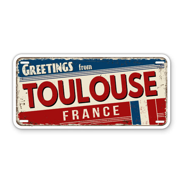 Greeting from Toulouse France Sticker