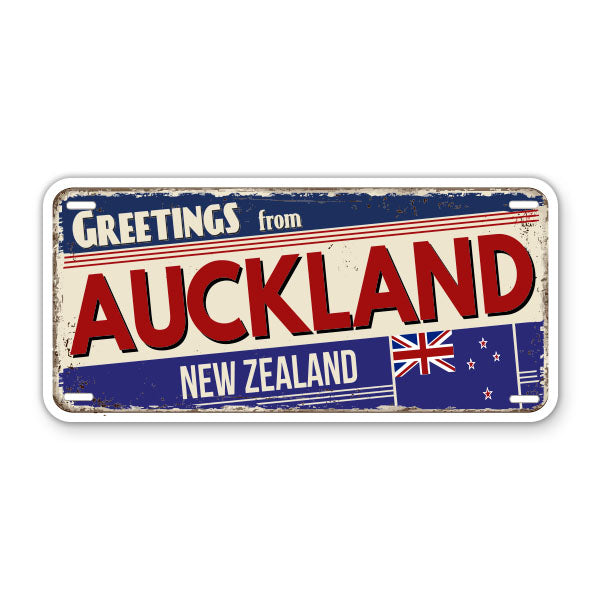 Greetings from Auckland New Zealand Sticker