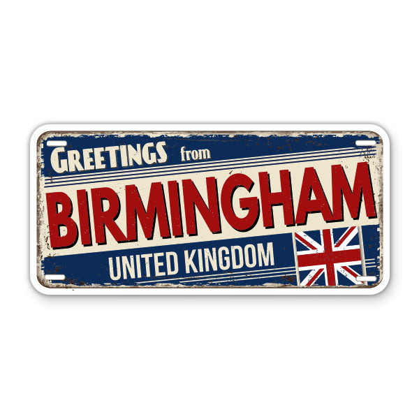 Greetings from Birmingham United Kingdom Sticker