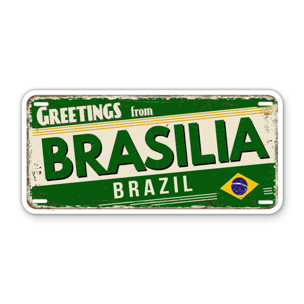 Greetings from Brasilia Brazil Sticker