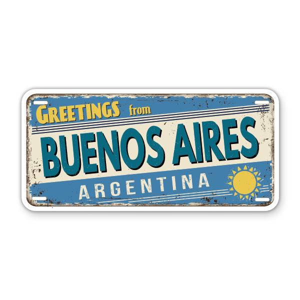 Greetings from Buenos Aires Argentina Sticker