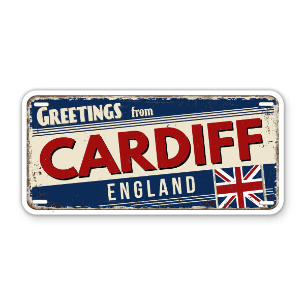 Greetings from Cardiff England Sticker