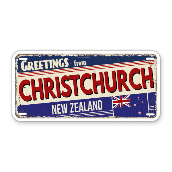 Greetings from Christchurch New Zealand Sticker