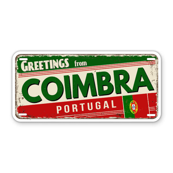 Greetings from Coimbra Portugal Sticker