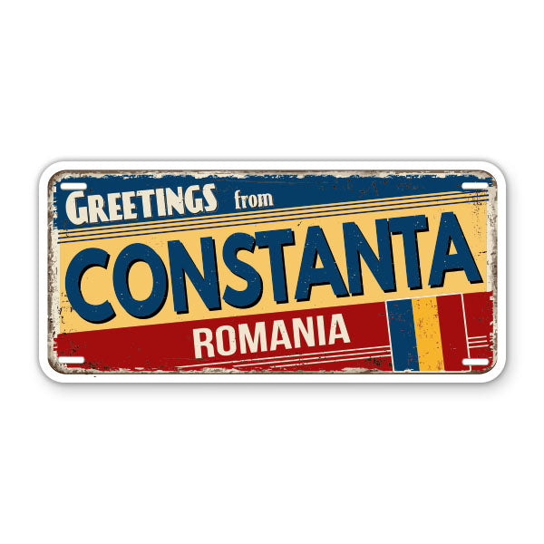 Greetings from Constanta Romania Sticker