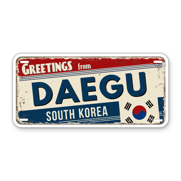 Greetings from Daegu South Korea Sticker