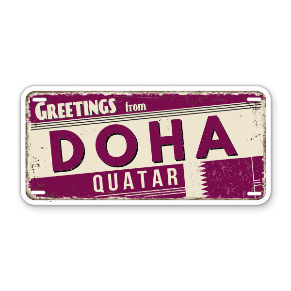 Greetings from Doha Quatar Sticker