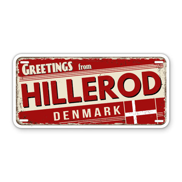 Greetings from Hillerod Denmark Sticker