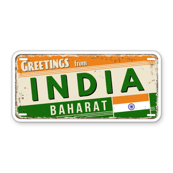 Greetings from India Sticker