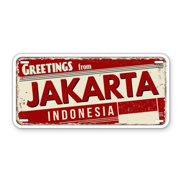Greetings from Jakarta Indonesia Sticker