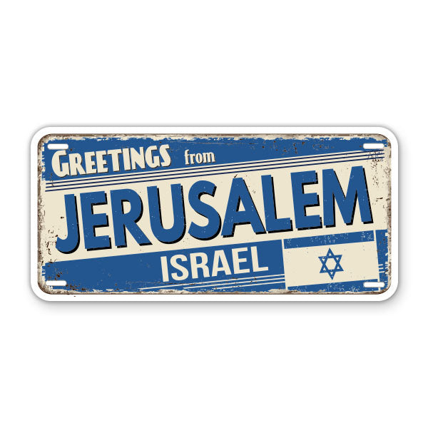Greetings from Jerusalem Israel Sticker