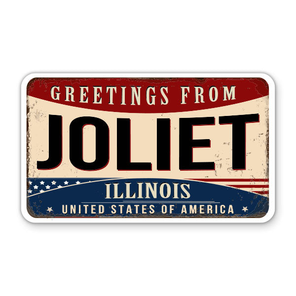 Greetings From Joliet Illinois Sticker