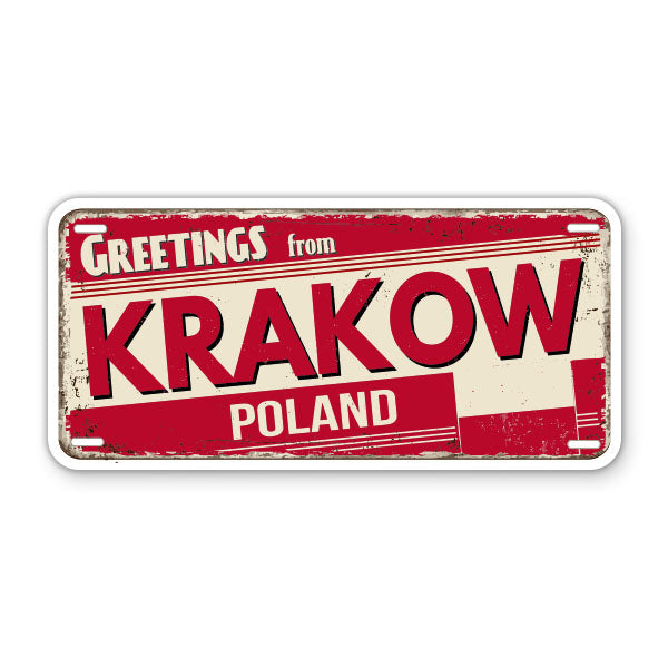 Greetings from Krakow Poland Sticker