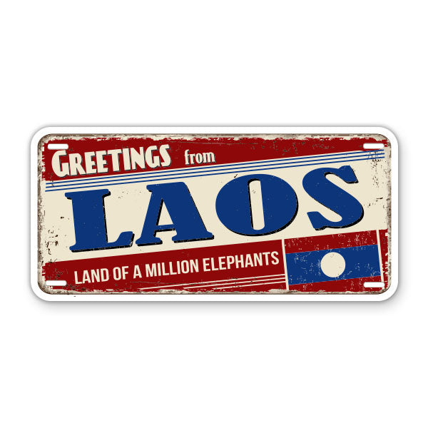 Greetings from Laos Sticker