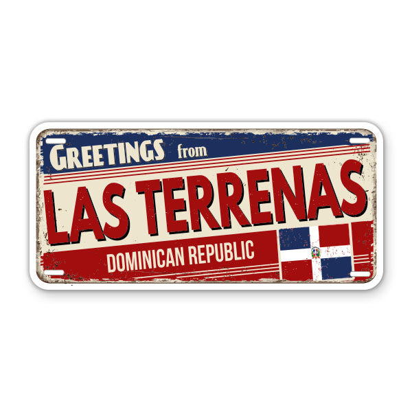 Greetings from Las Terrenas Dominican Republic Sticker