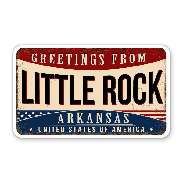 Greetings From Little Rock Arkansas Sticker