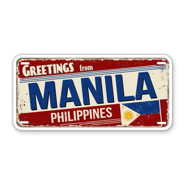 Greetings from Manila Philippines Sticker