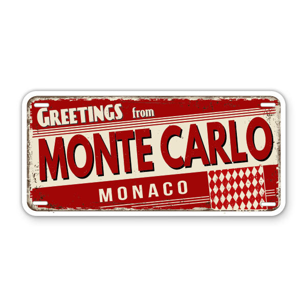 Greetings from Monte Carlo Monaco Sticker