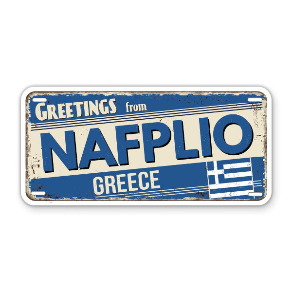 Greetings from Nafplio Greece Sticker