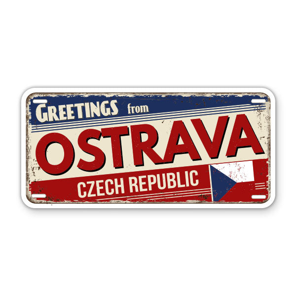 Greetings from Ostrava Czech Republic Sticker
