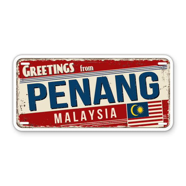 Greetings from Penang Malaysia Sticker