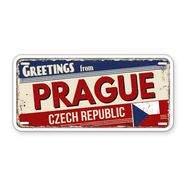 Greetings from Prague Czech Republic Sticker