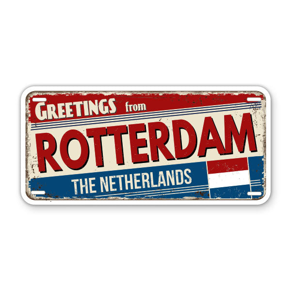 Greetings from Rotterdam The Netherlands Sticker