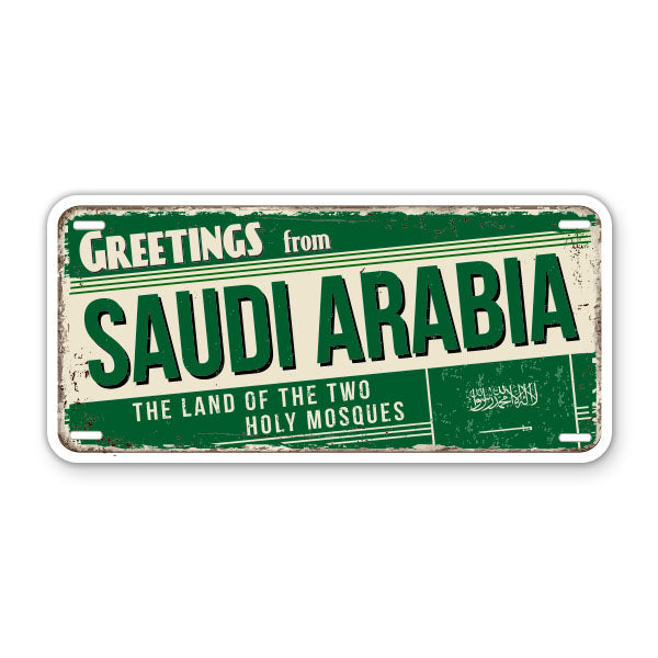 Greetings from Saudi Arabia Sticker