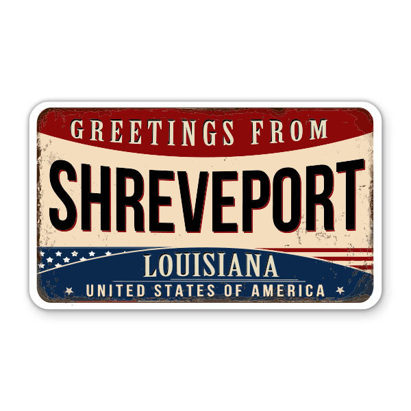 Greetings From Shreveport Louisiana Sticker