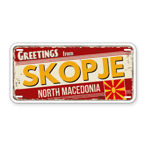 Greetings from Skopje North Macedonia Sticker