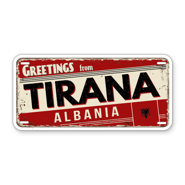 Greetings from Tirana Albania Sticker