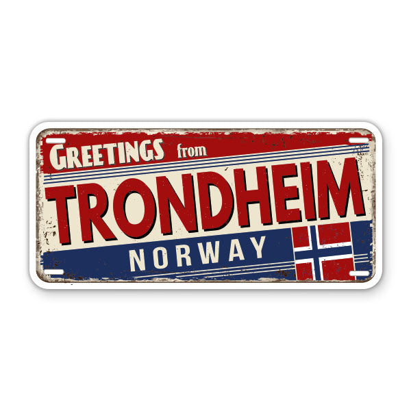 Greetings from Trondheim Norway Sticker