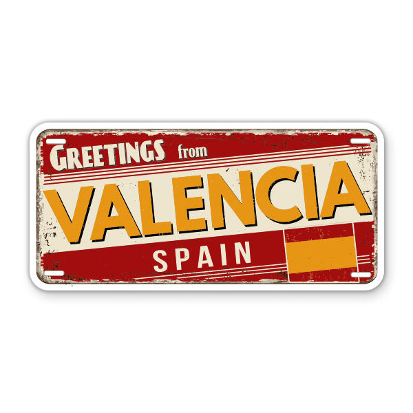 Greetings from Valencia Spain Sticker