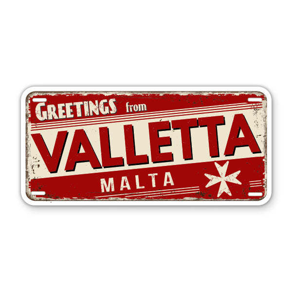 Greetings from Valletta Malta Sticker